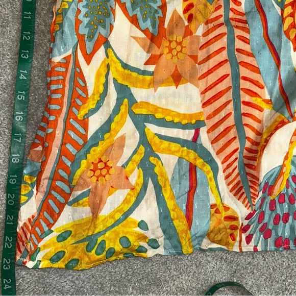 Christian Siriano Yellow Orange Maxi Wide Leg pants - Picture 6 of 9